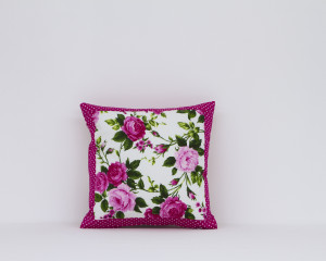 Cerise-Small-patchwork-cushion-front