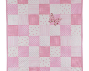 Flutterby-Butterfly-Soft-Pink-Patcwork-blanket