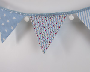 Rose and Hubble blue bunting