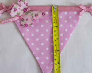 Flutterby Butterfly bunting in pink flag length