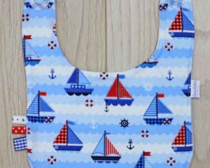 BB016 Blue Sailing traditional bib front