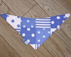 Blue-patchwork-full-bandana-bib-front-BB024