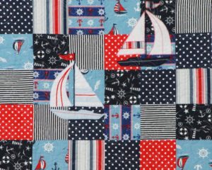 Gone-Sailing quilt-navy theme detail